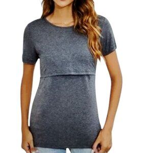 Sosolism Maternity Nursing Breastfeeding Top Shirt Clothes Women's WOMAN'S MED